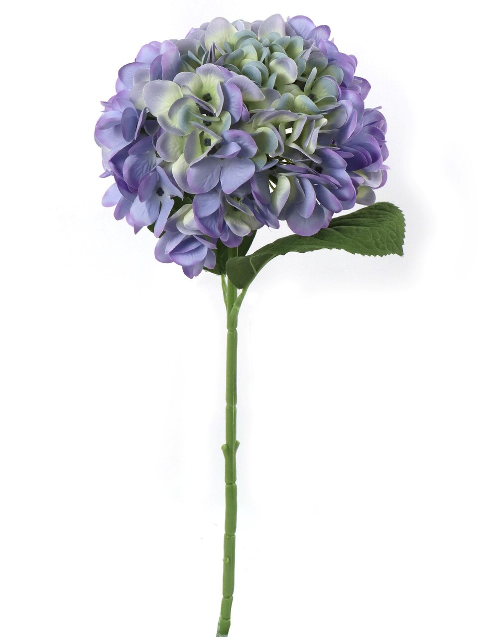 4PC Charming 18-Inch Periwinkle Hydrangea Stem Set- Enchanting 7-Inch Diameter - Perfect for Home Décor, Wedding Centerpieces, and Special Event Floral Decorations